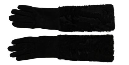 Dolce & Gabbana - Elegant Elbow Length Suede Gloves