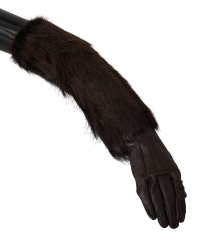 Dolce & Gabbana - Elegant Elbow Length Leather Gloves