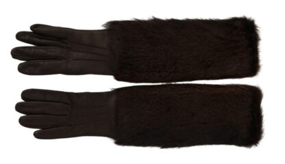 Dolce & Gabbana - Elegant Elbow Length Leather Gloves