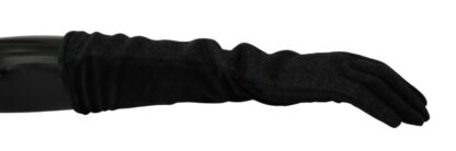 Dolce & Gabbana - Elegant Mid-Length Wool Gloves in Black