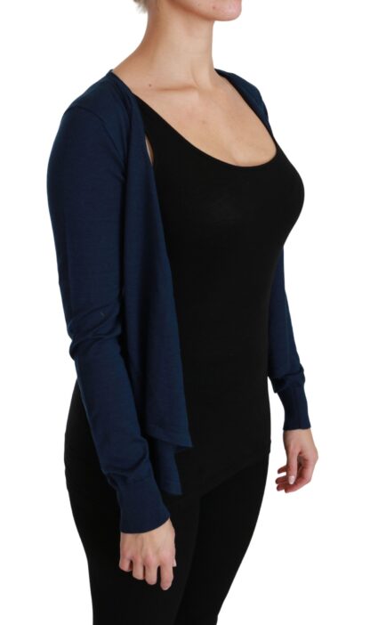 Dolce & Gabbana - Elegant Blue Cashmere-Silk Cardigan