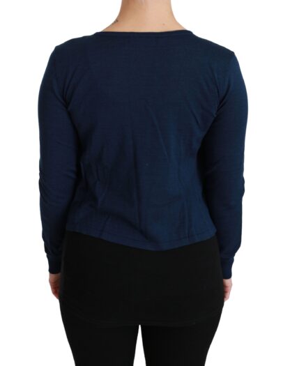 Dolce & Gabbana - Elegant Blue Cashmere-Silk Cardigan