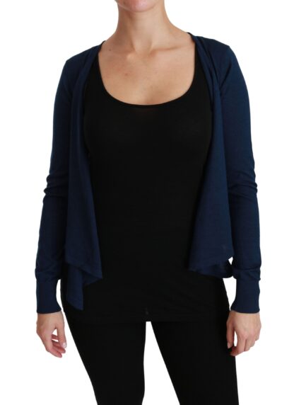 Dolce & Gabbana - Elegant Blue Cashmere-Silk Cardigan