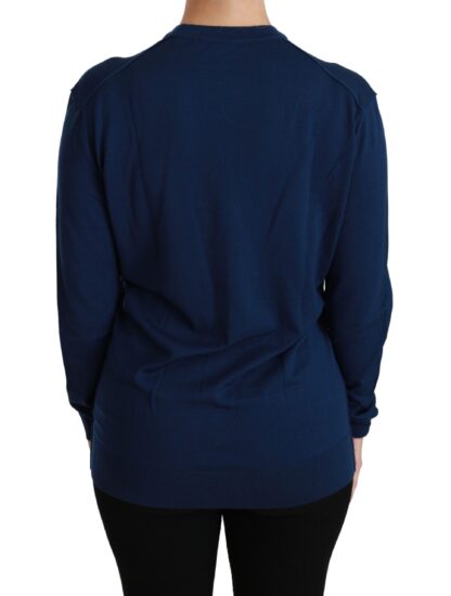 Dolce & Gabbana - Elegant Blue Virgin Wool Cardigan