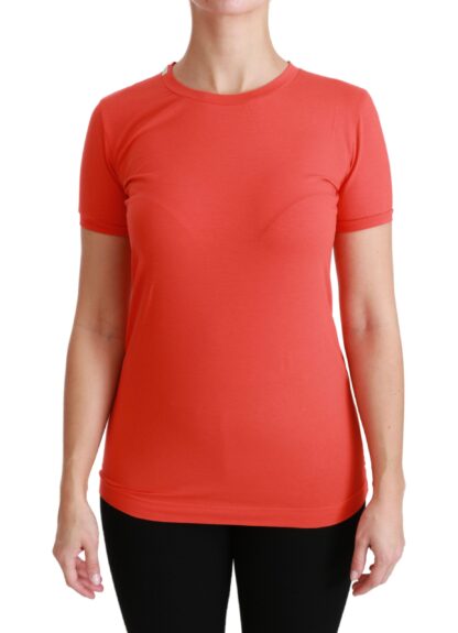 Dolce & Gabbana - Elegant Red Crewneck Short Sleeve Tee