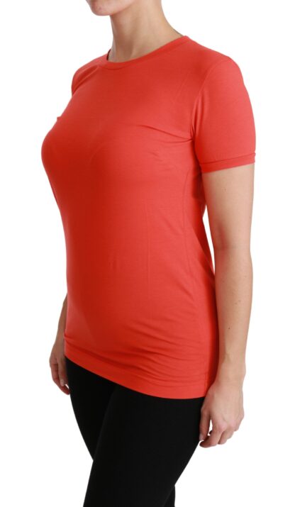 Dolce & Gabbana - Elegant Red Crewneck Short Sleeve Tee