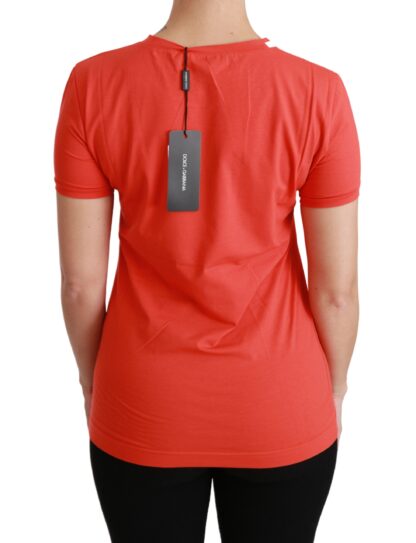 Dolce & Gabbana - Elegant Red Crewneck Short Sleeve Tee