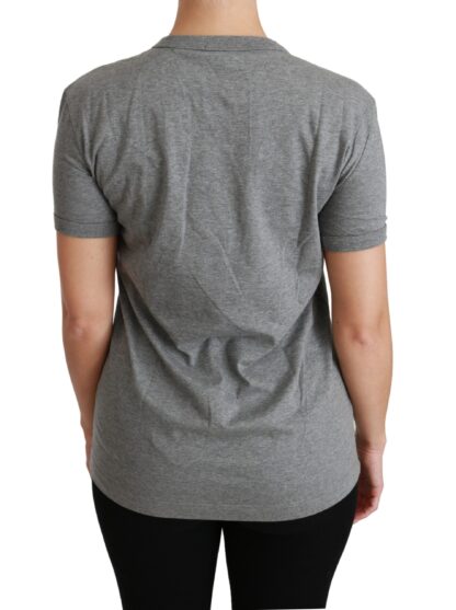 Dolce & Gabbana - Chic Gray Amore Patch Crewneck Tee