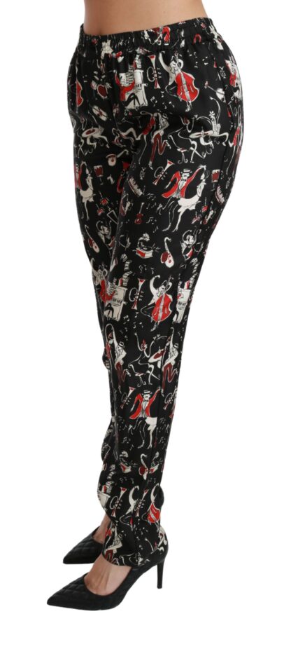 Dolce & Gabbana - Sleek Silk Slim-Fit Mid-Waist Pants