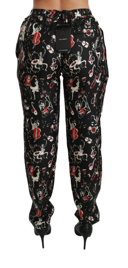 Dolce & Gabbana - Sleek Silk Slim-Fit Mid-Waist Pants