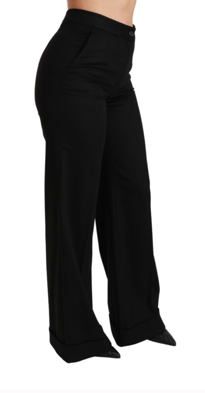 Dolce & Gabbana - Elegant High Waist Flared Cashmere Pants