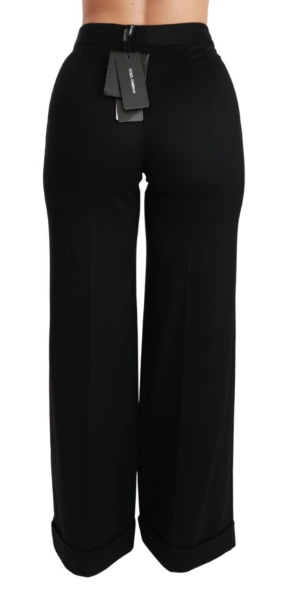 Dolce & Gabbana - Elegant High Waist Flared Cashmere Pants