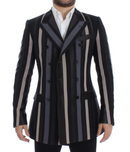 Dolce & Gabbana - Elegant Striped Wool Slim Fit Blazer