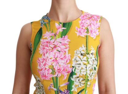 Dolce & Gabbana - Sunshine Floral Crewneck Sleeveless Blouse