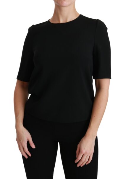 Dolce & Gabbana - Elegant Black Stretch Blouse Top