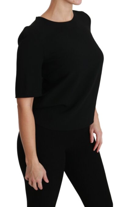 Dolce & Gabbana - Elegant Black Stretch Blouse Top