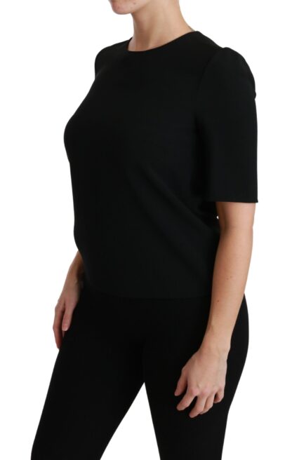 Dolce & Gabbana - Elegant Black Stretch Blouse Top