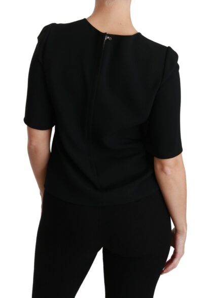 Dolce & Gabbana - Elegant Black Stretch Blouse Top