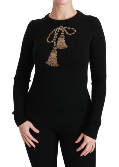 Dolce & Gabbana - Elegant Virgin Wool Gold Tassel Sweater