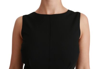 Dolce & Gabbana - Elegant Knee-Length Sheath Dress in Black