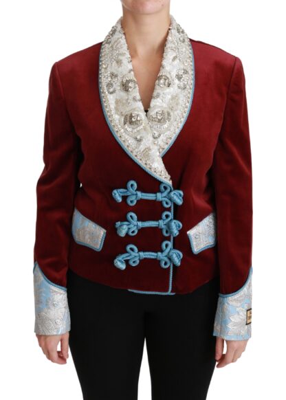 Dolce & Gabbana - Opulent Red Baroque Detail Blazer