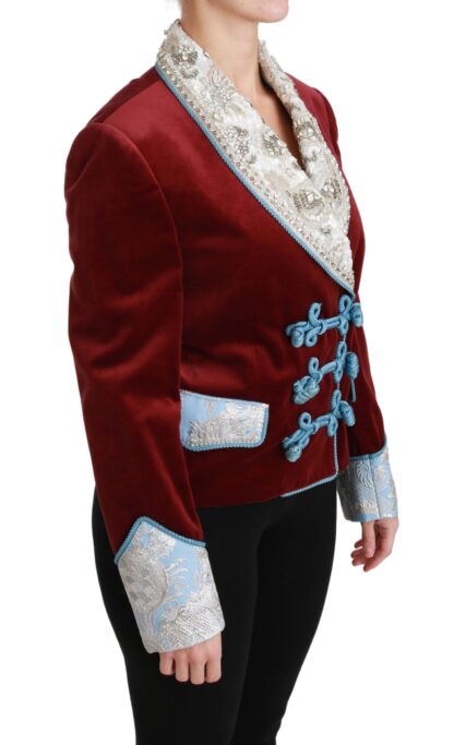 Dolce & Gabbana - Opulent Red Baroque Detail Blazer