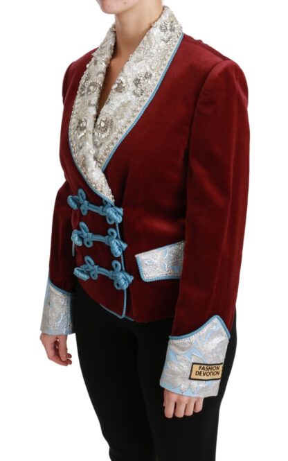 Dolce & Gabbana - Opulent Red Baroque Detail Blazer