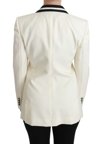 Dolce & Gabbana - Elegant Off-White Silk-Lined Blazer