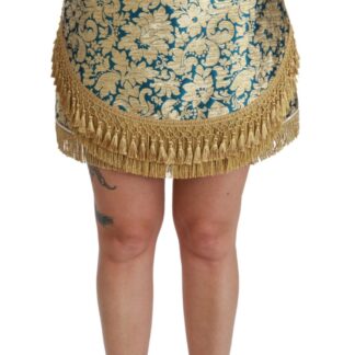 Dolce & Gabbana - Floral Elegance High Waist Mini Skirt