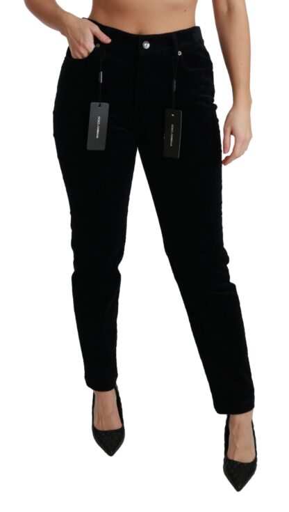 Dolce & Gabbana - Chic Mid Waist Skinny Corduroy Jeans