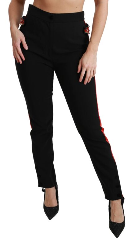 Dolce & Gabbana - Chic High Waist Skinny Pants in Black