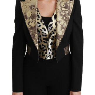 Dolce & Gabbana - Elegant Floral Brocade Blazer Coat Jacket