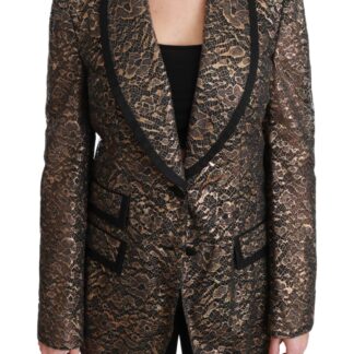 Dolce & Gabbana - Elegant Floral Brocade Blazer Coat Jacket