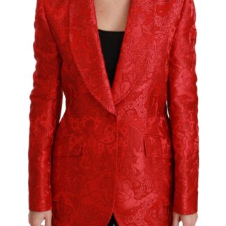 Dolce & Gabbana - Elegant Floral Brocade Blazer Coat Jacket