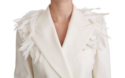 Dolce & Gabbana - Elegant White Double Breasted Blazer Jacket