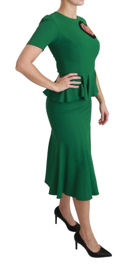 Dolce & Gabbana - Enchanted Green Mermaid Midi Dress