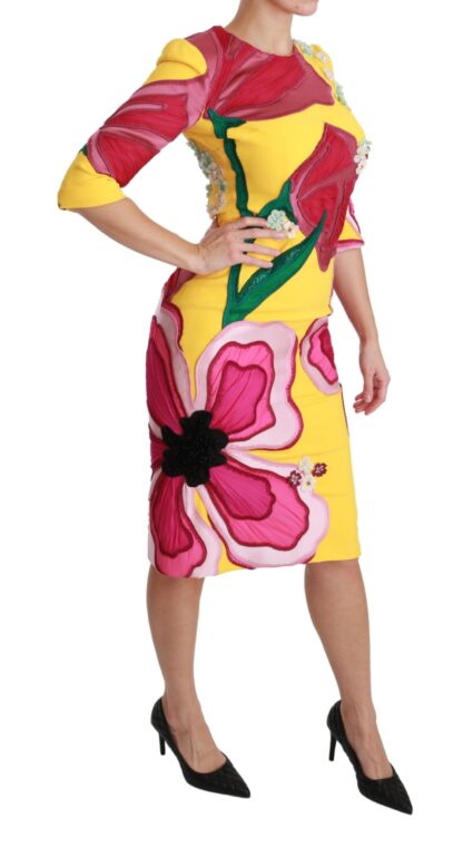 Dolce & Gabbana - Sunshine Bloom Sheath Knee-Length Dress