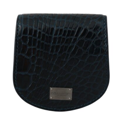 Dolce & Gabbana - Exquisite Dark Blue Coin Case Wallet