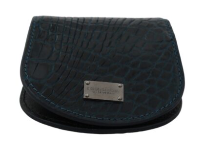 Dolce & Gabbana - Exquisite Dark Blue Coin Case Wallet