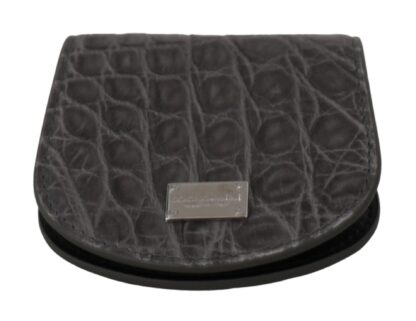 Dolce & Gabbana - Exotic Gray Leather Condom Case Wallet