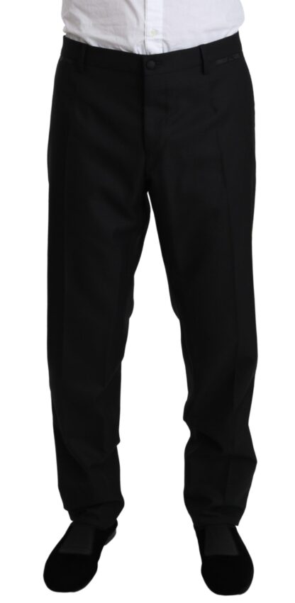 Dolce & Gabbana - Elegant Black Silk-Blend 3 Piece Suit