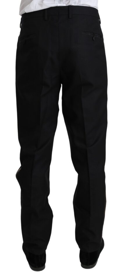 Dolce & Gabbana - Elegant Black Silk-Blend 3 Piece Suit