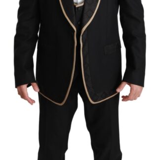 Dolce & Gabbana - Elegant Black Silk Slim Fit Blazer