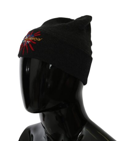 Dolce & Gabbana - Chic Gray Beanie with Exclusive Embroidery