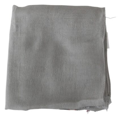 Costume National - Elegant Gray Cotton Men's Scarf