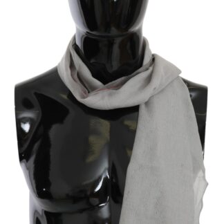 Costume National - Elegant Silk Printed Blue Scarf