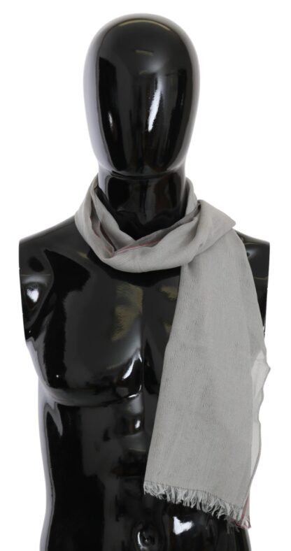 Costume National - Elegant Gray Cotton Men's Scarf