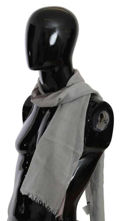 Costume National - Elegant Gray Cotton Men's Scarf