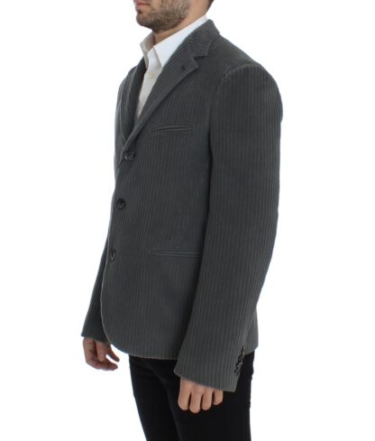 Dolce & Gabbana - Elegant Gray Manchester Blazer Jacket