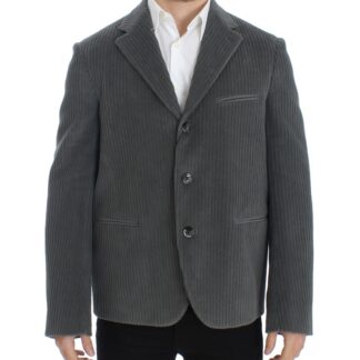 Dolce & Gabbana - Elegant Gray Wool Slim Fit Blazer Jacket